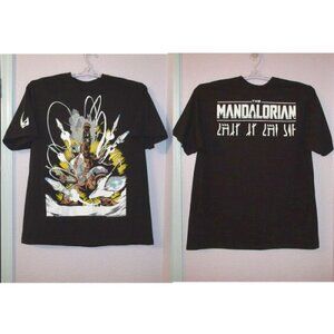 Mandalorian T-Shirt XXL Din Djarin Starship Chaos Star Wars Sci Fi Cyber Space